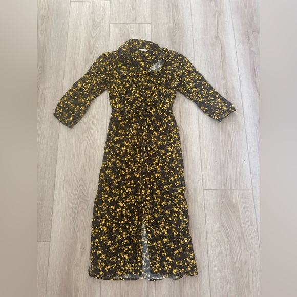 HUSH Floral Black and Yellow Women's Dress ππΌππ€π - Picture 2 of 12